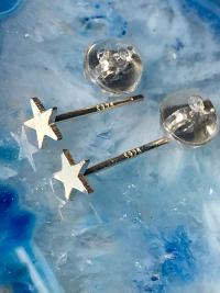 Dainty Star Sterling Silver Stud Earrings