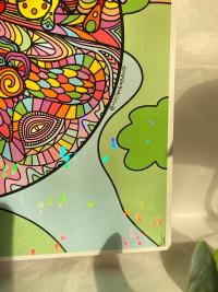 Mushie Falls Holographic Abstract Trippy Print 11"x11" (**SEE DESCRIPTION**)
