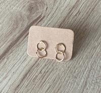Dainty Golden Interlocking Links Earrings