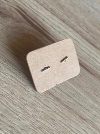 Dainty Sterling Silver Bar Earrings