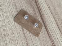 Simple Crescent Moon Sterling Silver Earrings