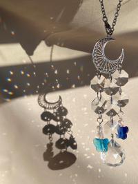 Blue Moon Crystal Sun Catcher