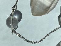 Optical Quartz Sphere Choker Necklace