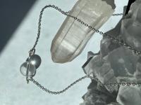 Optical Quartz Sphere Choker Necklace