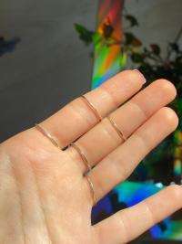 Statement .925 Silver Pink Stars Ring, Size 7