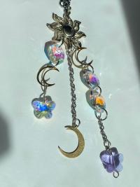 Celestial Sun Crystal Butterfly Sun Catcher