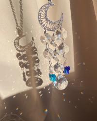 Blue Moon Crystal Sun Catcher