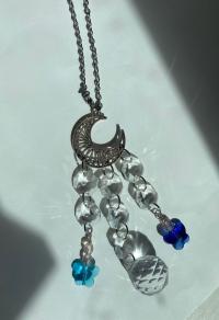 Blue Moon Crystal Sun Catcher
