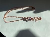 Fluorite Unalome Copper Necklace