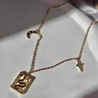 Handmade gold plated celestial snake necklace
