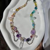 Handmade quartz ametrine amethyst aquamarine