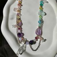 Handmade quartz ametrine amethyst aquamarine