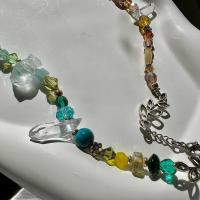 Handmade quartz ametrine amethyst aquamarine