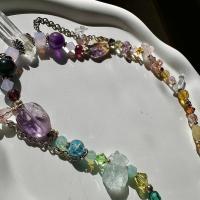 Handmade quartz ametrine amethyst aquamarine