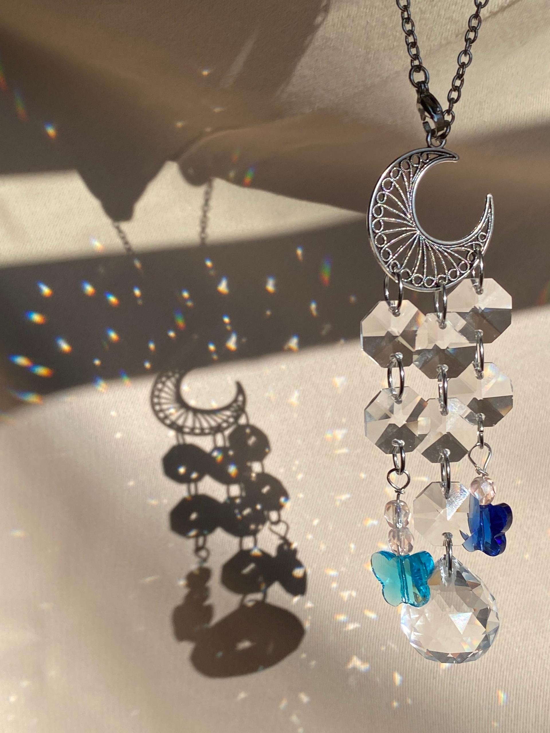 Blue Moon Crystal Sun Catcher