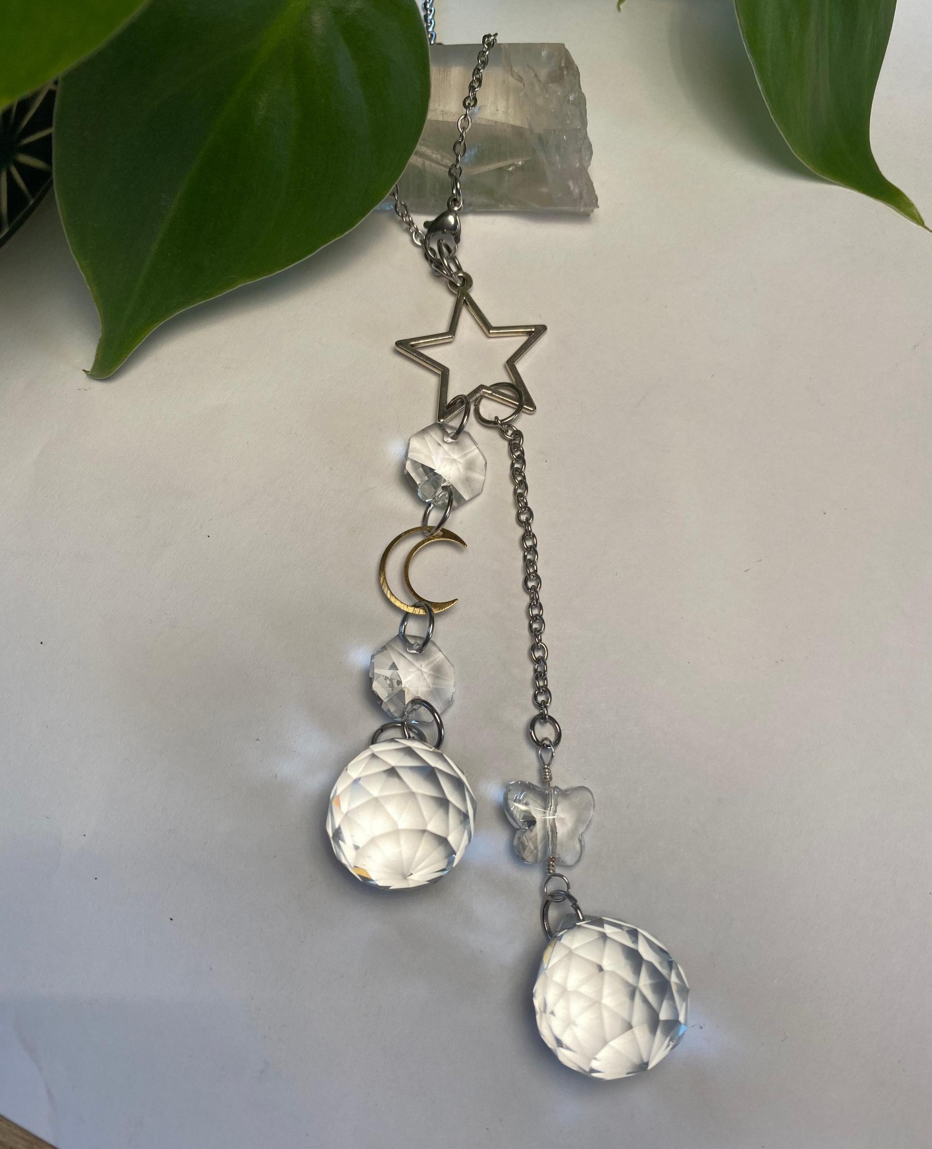 Clear Celestial Butterfly Sun Catcher