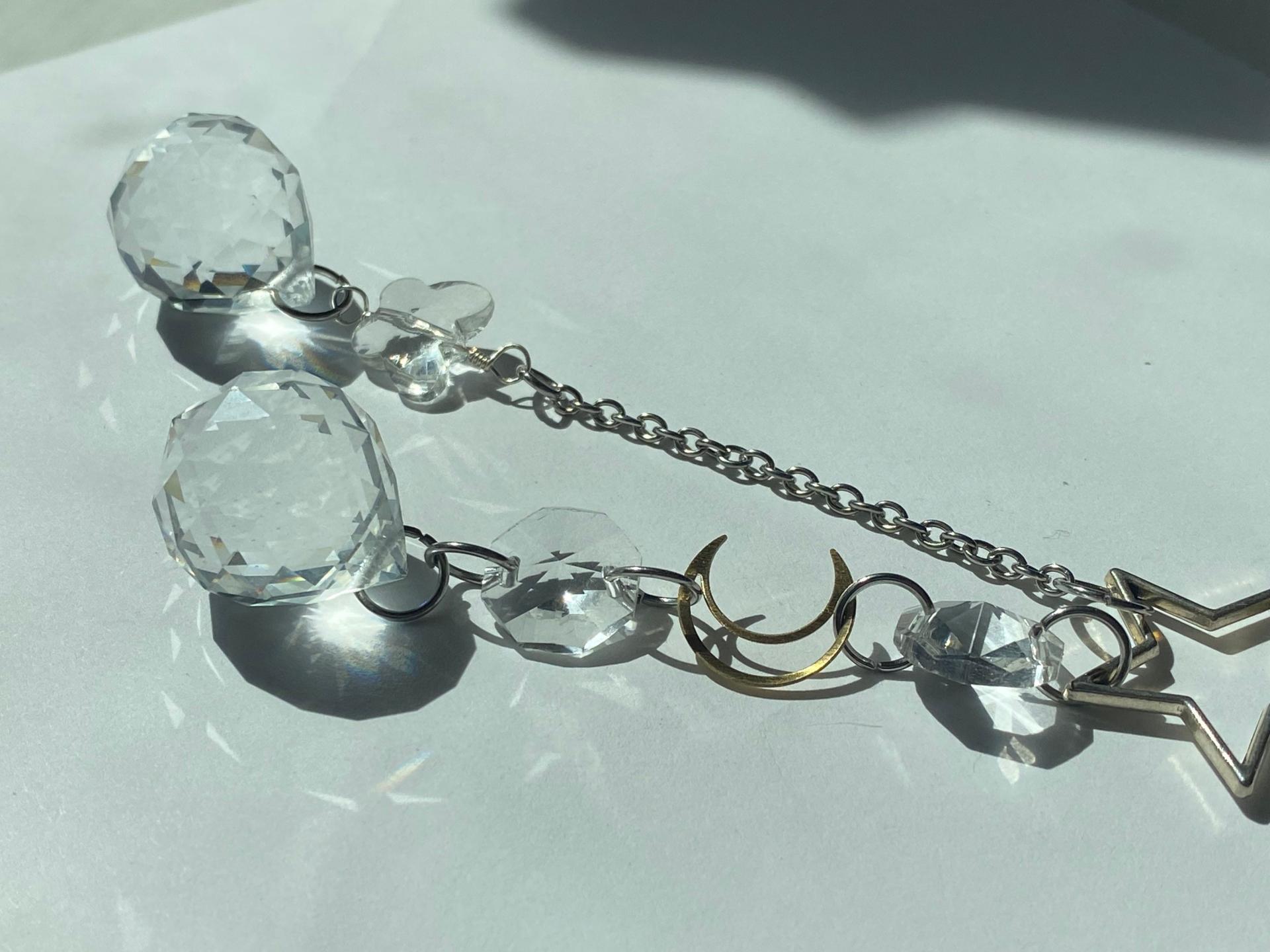 Clear Celestial Butterfly Sun Catcher