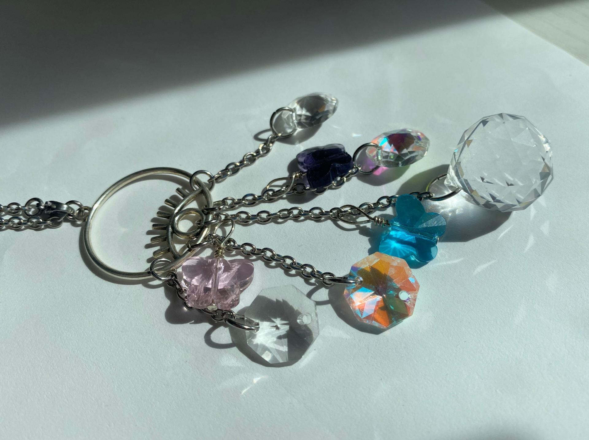 Third Butterfl”eye” Crystal Sun Catcher