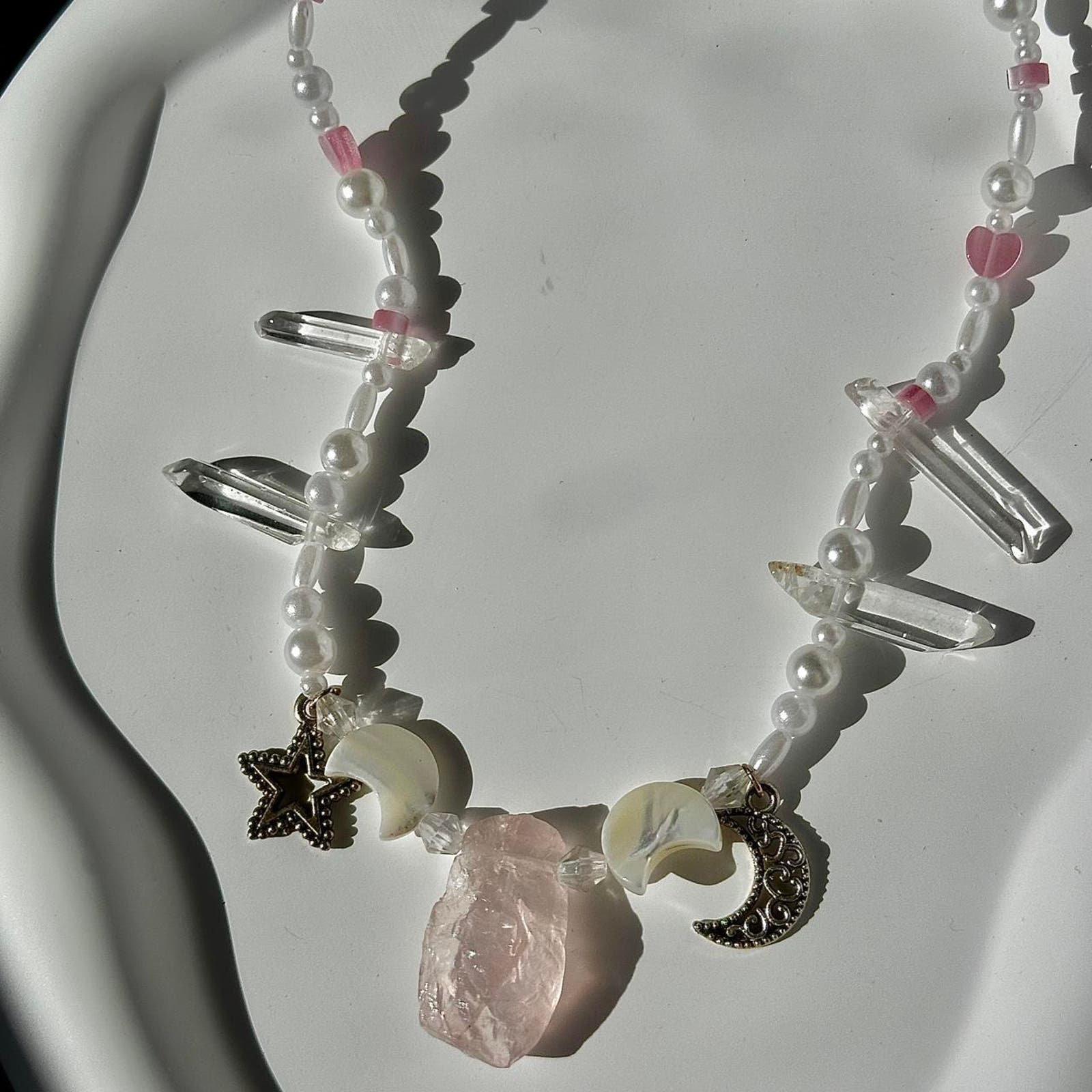 Handmade rose quartz quartz