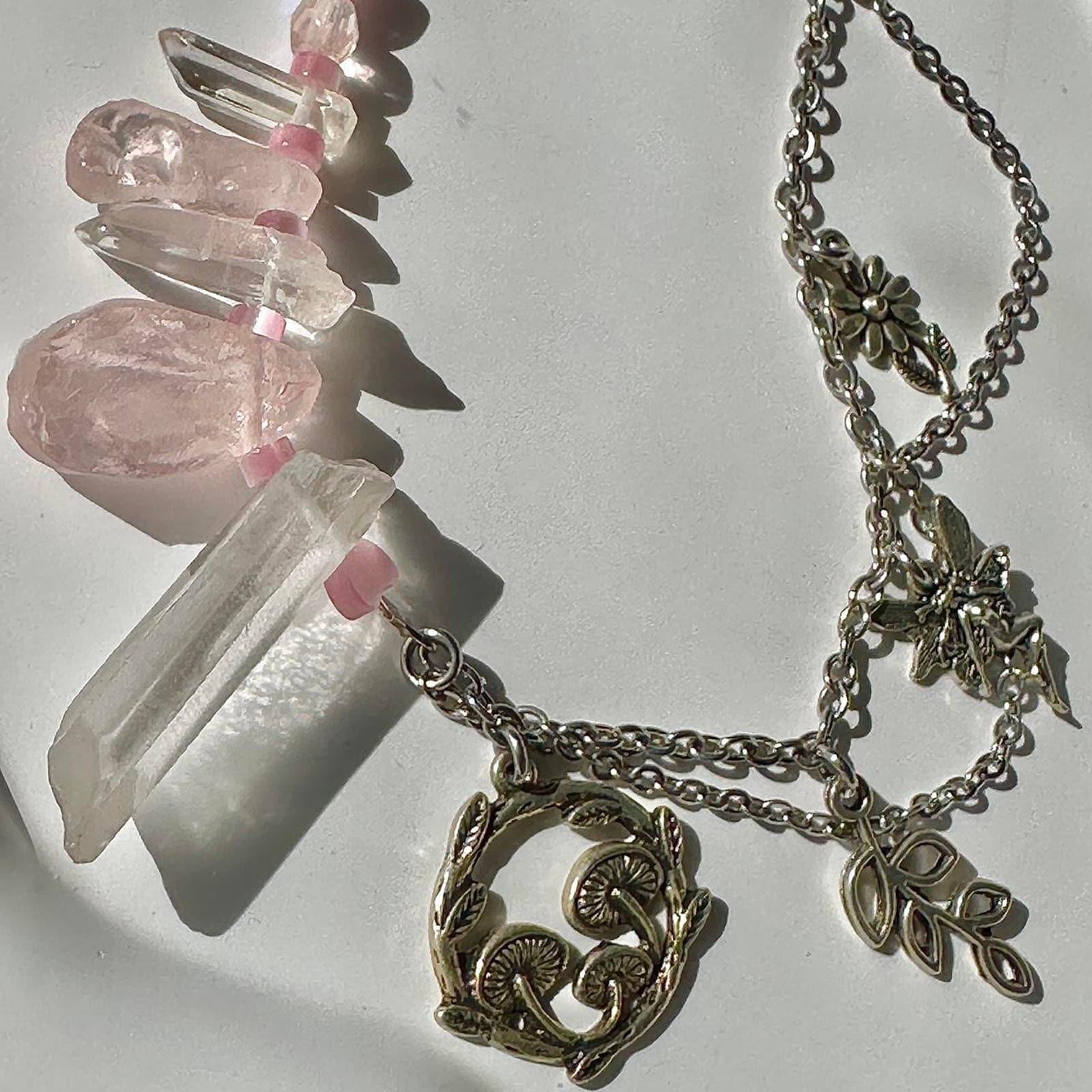 Handmade rose quartz quartz