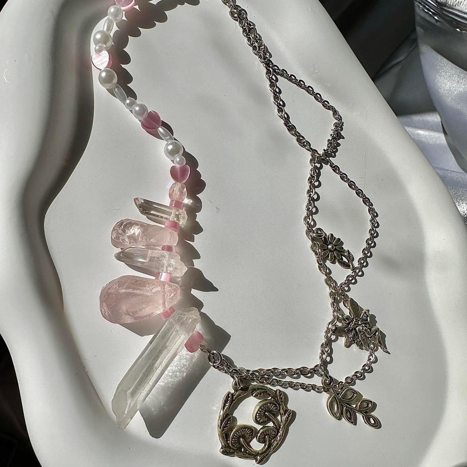 Handmade rose quartz quartz
