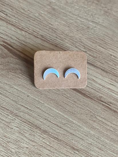 Simple Crescent Moon Sterling Silver Earrings