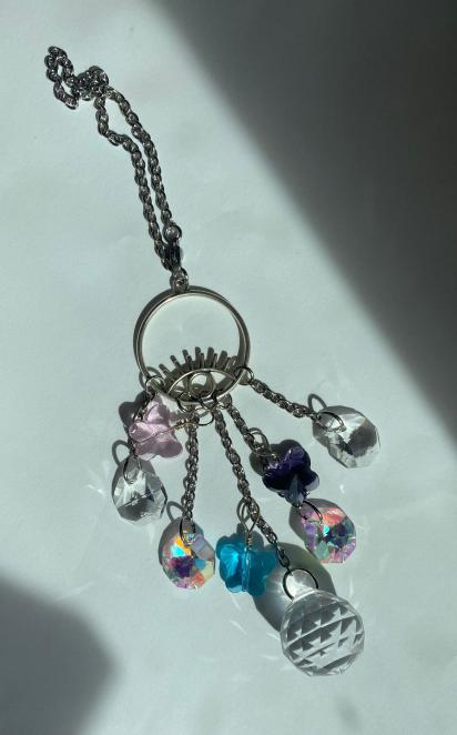 Third Butterfl”eye” Crystal Sun Catcher