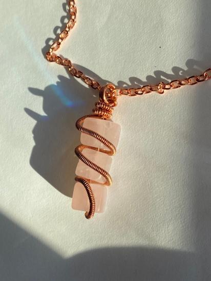 Rose Quartz Copper Necklace