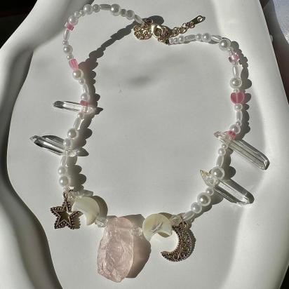 Handmade rose quartz quartz